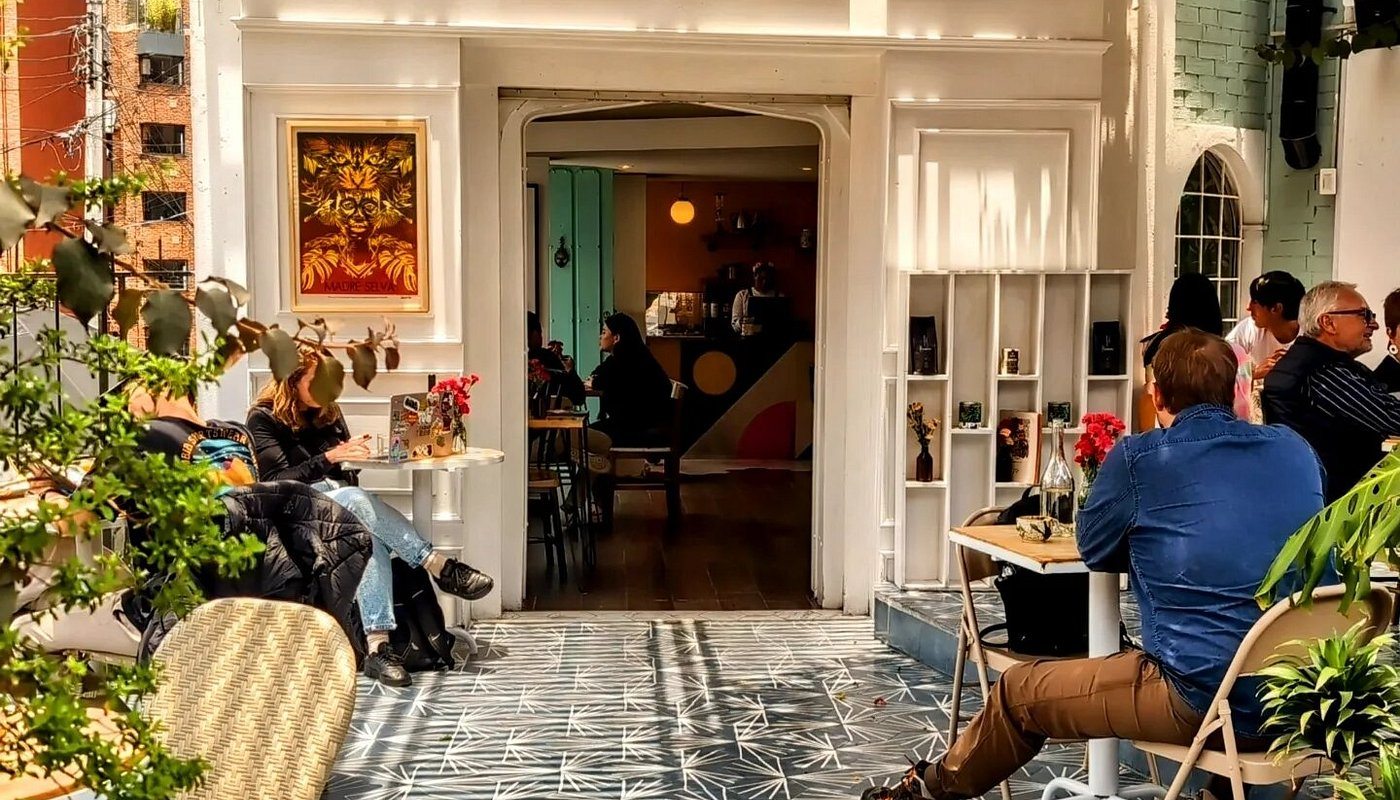 The terrace of Mesa Salvaje in Chapinero, Bogotá